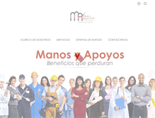 Tablet Screenshot of manosyapoyos.com